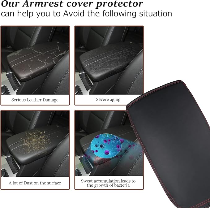 SKTU 2021-2026 Chevy Blazer Center Console Cover 2024 2025 2026 Chevy Blazer Armrest Cover 2024 2025 2026 Chevy Blazer Accessories Seat Box Cover Protector 2024 2025 2026 Blazer Center Console Cushion