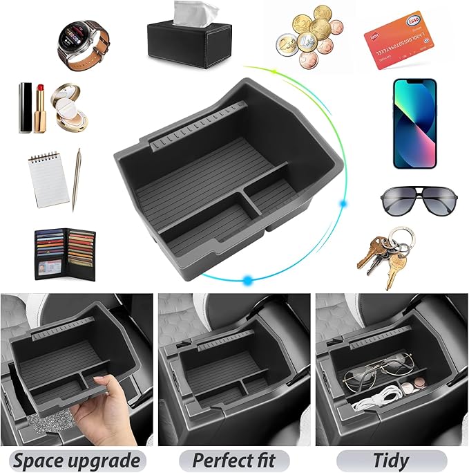 SKTU for 2025 2026 Subaru Forester Accessories Center Console Organizer for 2025 2026 Subaru Forester (Base/Premium/Sport/Limited/Touring) Console Tray 2025 2026 Forester Middle Console Organizer