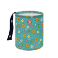 Brosoneto Hippie Flower Cute Print Car Trash Can Reusable Foldable Hanging Portable Dustbin Bin Waste Basket Car Accessories Interior for Car SUV Trucks Universal