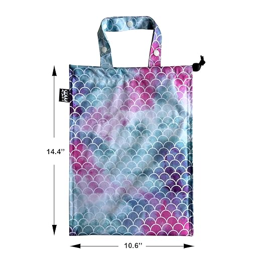 RMMOORORO Cute Hanging Car Trash Garbage Bag 100% Leakproof Waterproof Multipurpose for Car Back Front Seat Console with Hanging Strap (Mermaid)