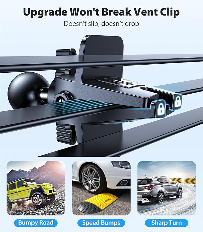 VICSEED for MagSafe Car Mount [Upgraded Strongest Magnet Power] Magnetic Phone Holder for Car Vent 360 Adjustable Magnetic Car Phone Holder Mount for iPhone 17 Pro Max 16 15 14 13 12 Plus Mini