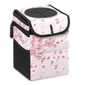 GVGHIDZ Car Trash Can – Multi-Purpose, Lightweight and Portable with Durable Water-Resistant Coating, No Installation Required, Practical and Ample Capacity, Variety of Colors.Cherry Blossom Pattern
