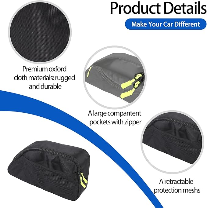 Car Trunk Organizer Compatible with Toyota Supra GR A90 A91 MK5 2019-2026, Rear Trunk Storage Organizer Box, Oxford Cloth Car Storage Bag Space Saving