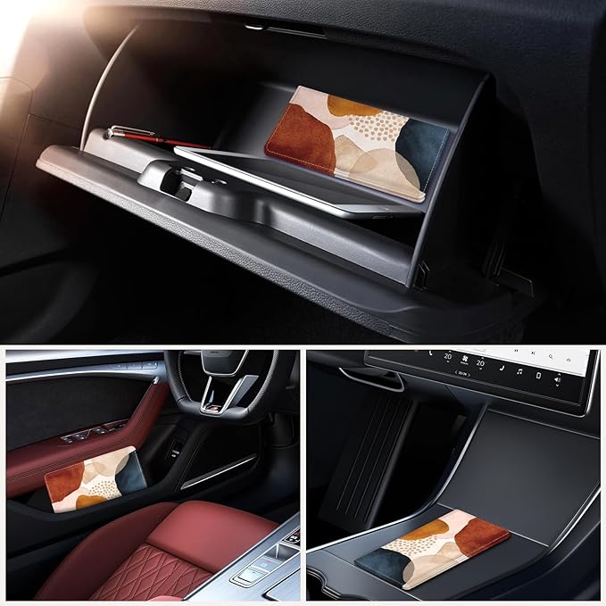 Car Registration and Insurance Holder，Colour Patterns Men Women Car License Document Registration and Insurance Card Holder