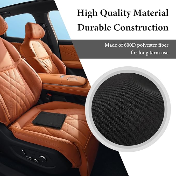 Car Registration and Insurance Holder, Glove Box Compartment Document Holder Owner Manual Case, Soft Zippered Pouch Multi-Pocket Glove Bag for Auto Insurance License Cards (2PCS)
