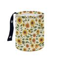 Brosoneto Sunflower Print Car Trash Can Portable Collapsible Back Seat, Front Seat, Floor, or Hanging Headrest Waste Basket Car Accessories Interior for Women