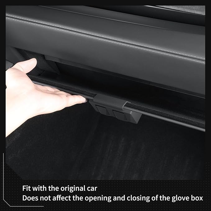LUCKEASY Glove Box Hook for Tesla ModelYJuniper 2025 2026/Model 3 Highland 2024-2026 Organizer Storage Hook Clips for Hanging Car Accessories Black
