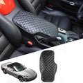 Car Arm Rest Cushion Pad Protector Compatible with Chevrolet Corvette C6 2005-2013 Car Center Armrest Cover,Leather Console lid Protector,Center Console Pad Anti-Scratch Accessories (Carbon Fiber)