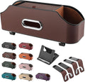 3-In-1 Car Backseat Organizer, 2026 New Multifunctional Car Seat Back Storage Box with Hooks and Phone Holder, Car Cup Holder Organizer for Hold Phone, Snacks, Drinks, Handbag (Brown)