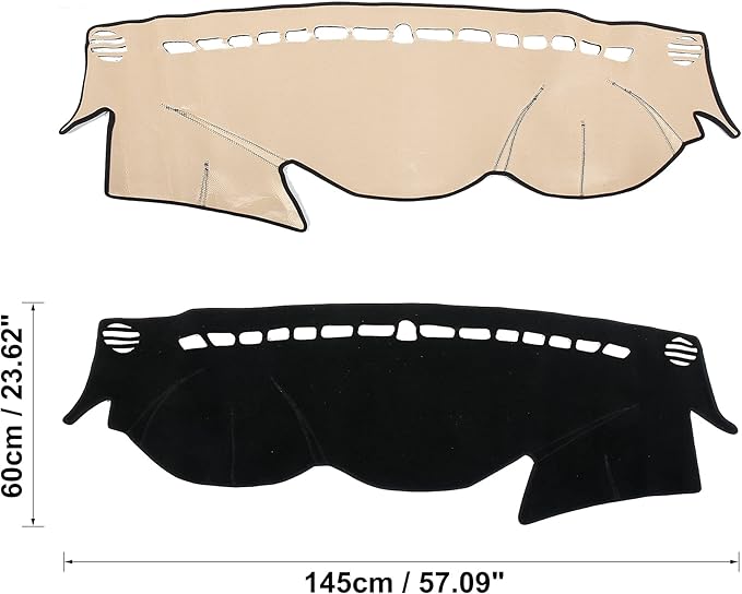 X AUTOHAUX Car Dashboard Cover for Hyundai Sonata 2011 2012 2013 2014 Nonslip Dash Carpet Dash Guard