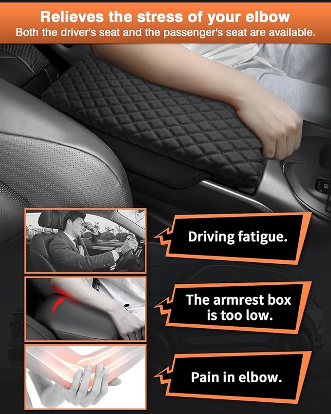 Shademax Toyota Crown Center Console Cover, Armrest Cover Cushion Pad for Toyota Crown Signia 2023 2024 2025 2026 Accessories PU Leather Middle Consle Lid Armrest Seat Box Cover Protector Anti-Scratch