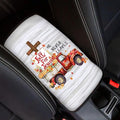 Center Console Cover for Women Men Southwestern Car Accessories Armrest Cover Center Seat Box Pad, Fall Truck