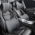 Car Headrest & Lumbar Support Cushion for Honda Civic 2012 2013 2014 2015, Ergonomic Car Seat Headrest Memory Foam Neck and Back Pillow Kit Breathable Removable for Driving Fatigue Relief