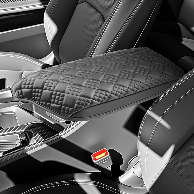 SKTU for 2024 2025 2026 Dodge Charger Center Console Cover for 2024 2025 2026 Dodge Charger Armrest Cover Dodge Charger 2024 2025 2026 Accessories 2024 2025 2026 Charger Soft Console Cushion-Durable
