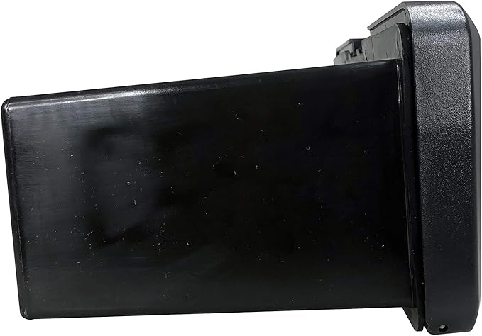 Pactrade Marine Boat Pontoon Yacht Storage Compartment Durable Standard Lightweight Lockable ABS Locking Plastic Glove Box Black Spacious with Keys (Black, with 2 Cup Holders & Keys)