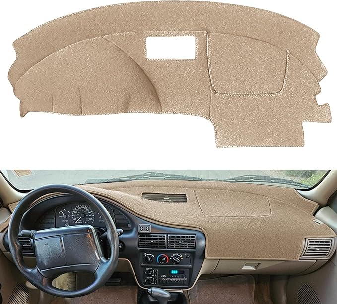Yiz Dashboard Cover Dash Cover Mat Pad Carpet Custom Fit for Chevy Chevrolet Cavalier 1995-2005 (Beige) Y46