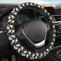 Ghost Pattern Steering Wheel Cover Universal 15 Inch Cute Car Accessories Protector for Women Men