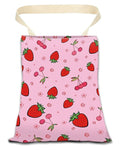 ANKVRP Car Trash Can, Durable Hanging Car Trash Garbage Bag, Cute Automotive Garbage Cans Organizer, Cute Pink Cherry Strawberry