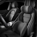 Car Back Support Neck Pillow for Subaru Crosstrek 2012-2025, Comfortable Soft Car Seat Headrest Neck Rest Cushion Lumbar Support Pillow with Adjustable Strap,Black