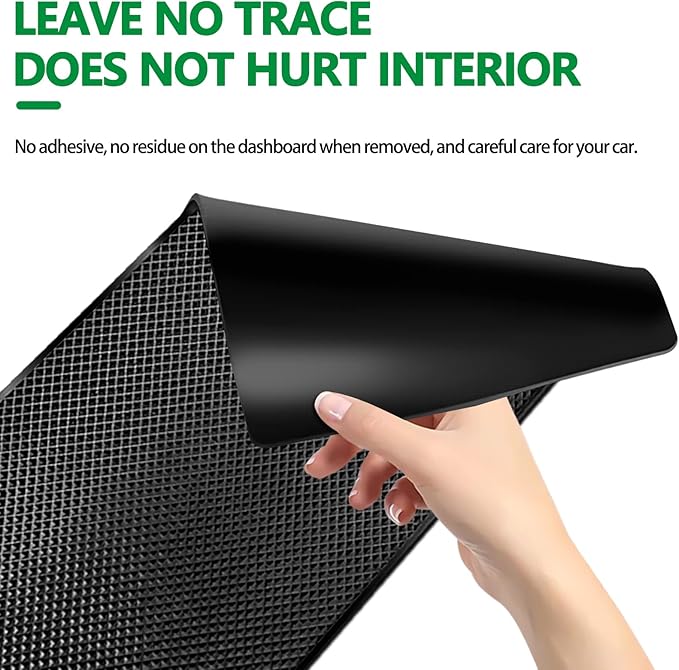 Dashboard mat Rubber Non-Slip mat, 15.7"x7.8" Large Size car Non-Slip mat, car Dashboard Accessories for car Interior Organizer.