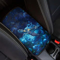 Suobstales Galaxy Turtle Flower Print Car Armrest Pad Soft Center Console Arm Rest Protector Cover Universal Car Interior Accessories Decoration