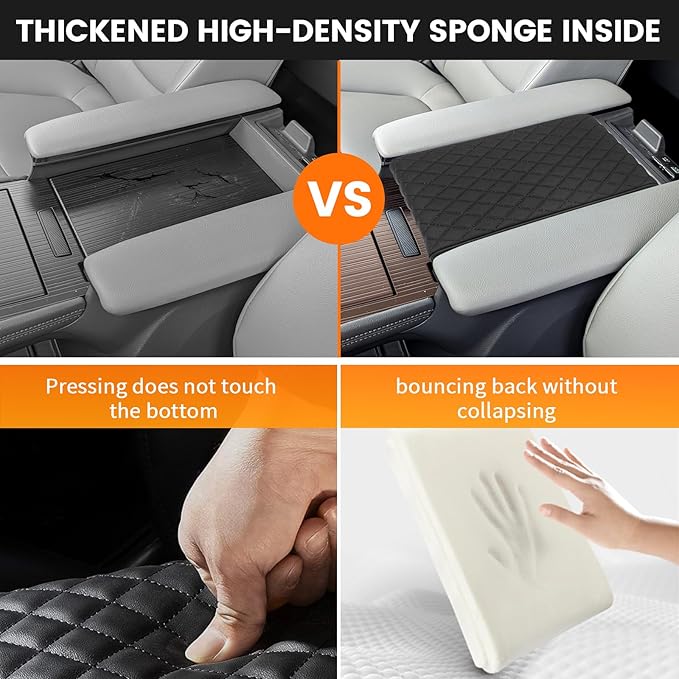 Custom Fit for Center Console Cover Toyota Sienna 2021 2022 2023 2024 2025 2026 Armrest Cover Center Console Pad Interior Accessories Car Armrest Seat Box Cover Protector