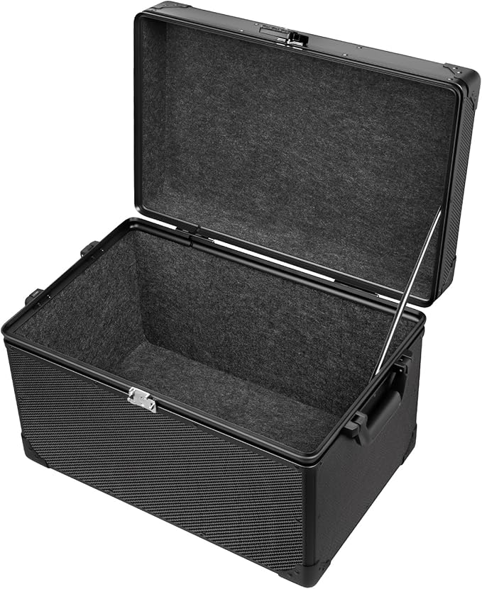 T-carbon Carbon Fiber Car Trunk Organizer Box, Automotive Storage Container,Heavy Duty Trunk Organizer For Car,20 * 13 * 13.4IN,Black