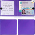 Kewucn 2 PCS Car Registration Insurance Holder, Essential Auto Card Glove Box Organizer, Vehicle Interior Accessories Perfect for Most Car, Truck, SUV (10.55''×4.8'', Purple)