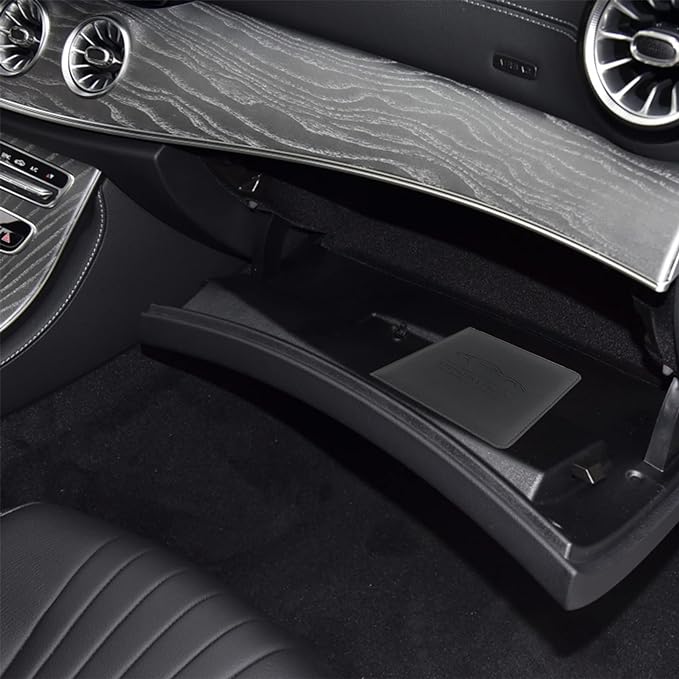LumiMokki Car Registration and Insurance Holder, Leather Registration and Insurance Card Holder, Vehicle Glove Box Organizer - For Documents, Cards, License (Black)