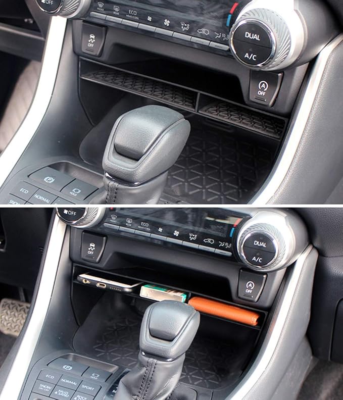 Jaronx Compatible with Toyota RAV4 Center Console Organizer 2025 2024 2023 2022 2021 2020 2019,Center Console Storage Organizer Tray RAV4 Accesssories