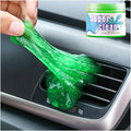 Car Cleaning Gel, Vehicle Dust Detailing Putty Slime Cleaner Kit for Air Vent, Reusable Automotive Interior Detail Clean Mud Removal Tool, Universal for SUV Sedan Truck (Green)