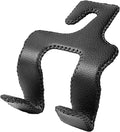 LANVRION Car Headrest Hooks for Purses and Bags, Upgraded 2 in 1 Cars Back Seat Head Rest Hanger Vehicle Leather Organizer Storage Holder Hook Matching Cars Interior, 1-Pack, Black