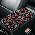 CLOHOMIN Daisy Center Console Covers for Truck Van Cute Ladybug Car Console Covers Automobile Accessories Winter Car Arm Rest Cover Pad