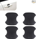 4PCS Car Door Handle Cup Scratch Protector, 3D Carbon Fiber Auto Door Bowl Sticker, Universal Anti-Scratch Doors Handle Paint Protection Film, for Most Vehicles (Medium)
