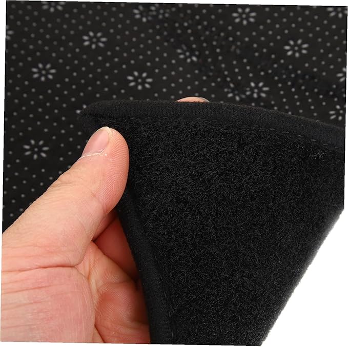 Mikinona Dash Cover Anti-Skid Dashboard Mat Polyester Protector with Pre-Cut Vent for Left-Hand Drive Cars Sunlight Glare and Scratch Resistant Car Interior Pad
