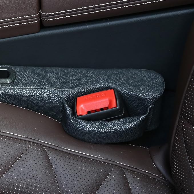 TATACLEA Car Accessories,Car Gap Plug,Car Seat Gap Prevent Small Items from Falling,2 Combinations of Main and Passenger Seats Universal.(Black)