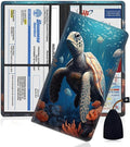 Yuxcfhjfe Car Registration and Insurance Holder, PU Leather Auto Document Holder for Men&Women, Vehicle Glove Box Compartment Organizer with Magnetic Shut for Driver's License, The Sea Turtle Pattern