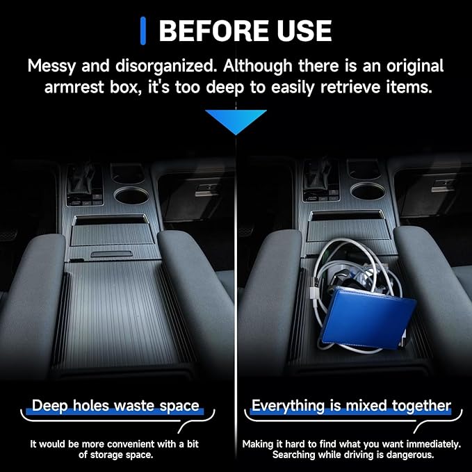 SXCY for 2025 2026 Toyota Sienna Accessories 2021-2025 2026 Sienna Armrest Protective Mats [Not for Cool Box] 2024-2026 Sienna Accessories Console Inserts Liner Anti-Slip Anti-Dust Waterproof Mats