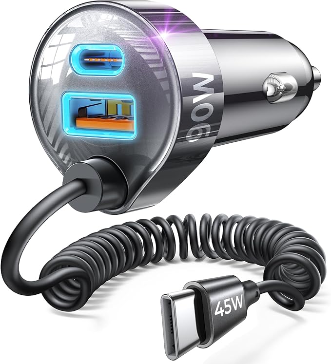 LISEN 90W for iPhone 17e 16 15 Pro Max Car Charger USB C Fast Charge,Super Fast for iPhone 15 16 17 Pro Car Charger USB C Adapter for iPhone 17 16 15 Air ProMax Plus,Samsung Galaxy S26 Ultra, Android