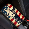 Car Center Console Pad, Universal Waterproof Car Armrest Seat Box Cover, Car Interior Accessories for Most Vehicle SUV Truck Vintage American Flag Griaffe Car Armrest Pad