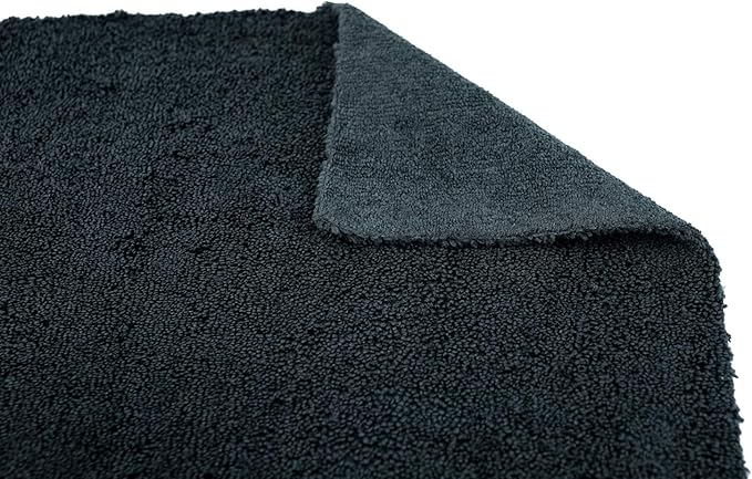 The Rag Company - Creature Edgeless Auto Detailing Towels (10-Pack) Professional 70/30 Blend, Dual-Pile Plush Microfiber, Buffing & Polishing, 420gsm, 16in x 16in, Black