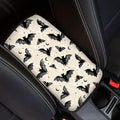 Dreaweet Bat Center Console Armrest Pad Cover Halloween Car Accessories Middle Console Cover Anti-Scratch Comfort Car Armrest Storage Box Mat