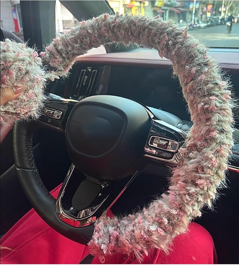 DIY Winter Non-Slip Personalized Protective Cover, Steering Wheel Covers, for All Seasons, Breathable, Sweat-Absorbent Car Steering Wheel Cover(Colour 9)