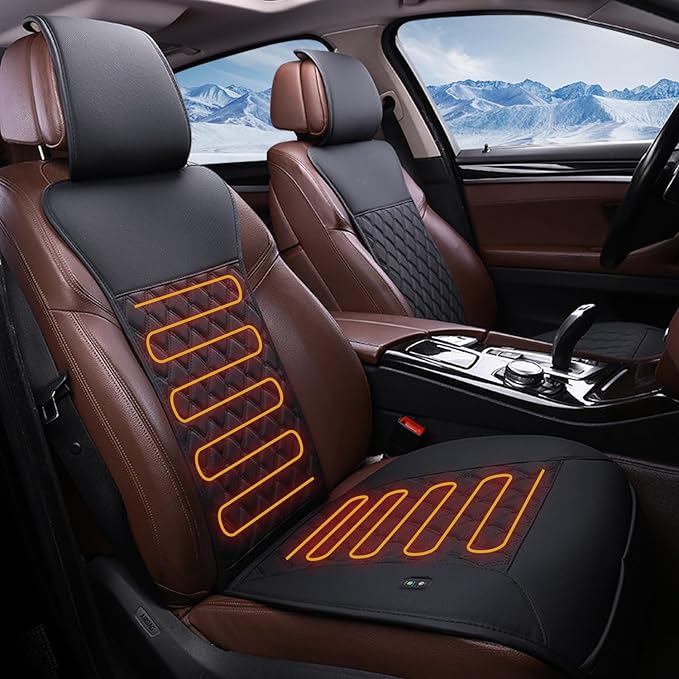Universal Seat Cushion, Comfortable Seat Cover with Full Back Support in Winter (Large)