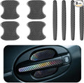 8PCS Car Door Handle Protector Anti-Scratch,Reflective Car Door Handle Scratch Protector with Honeycomb Design,Self-Adhesive Cars Handles Protectors Cars Accessories Exterior