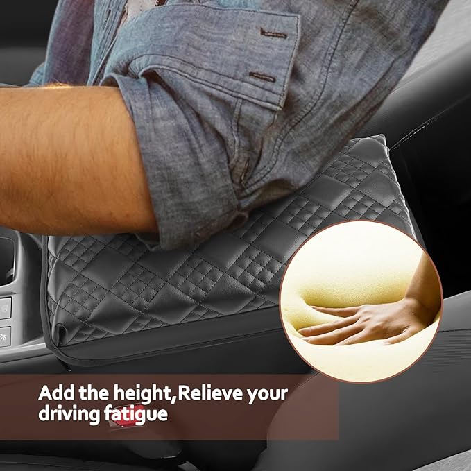 SKTU for 2026 Nissan Sentra Armrest Cover for 2026+ Nissan Sentra (S/SV/SR/SL) Center Console Cover Nissan Sentra 2026 Accessories Center Console Cushion Pad 2026 Sentra Soft Seat Box Pad-Thickened