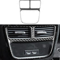 NVCNX Real Premium Carbon Fiber for Chrysler 300 Accessories 2015-2023 2016 2017 2018 2019 2020 2021 2022 S/C/Limited/Touring Car Rear Air Vent Frame Cover Interior Trim Sticker Decal 1PC