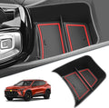 SKTU for 2024 2025 2026 Chevy Trax Center Console Organizer 2024 2025 2026 Trax Console Tray 2024 2025 2026 Chevy Trax Lower Console Tray 2024 2025 2026 Chevy Trax Accessories (Red)