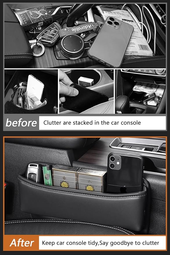2 PCS Car Seat Gap Filler Organizer for Honda Accord Civic Ridgeline Accessories, for Honda Car Seat Gap Plug
