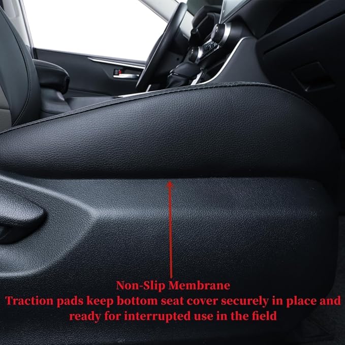 coverdream Corolla Cross Leather Seat Covers Custom Fit for 2023-2026 Toyota Corolla Cross Hybrid S,SE,XSE,Nightshade SUV,Fully Covered,Luxury Waterproof Car Seat Protector(Full Set,Black/Gray)